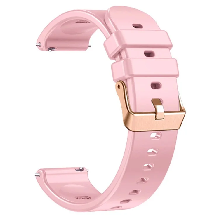 Correa de silicona de repuesto de 18 mm para Huawei Watch GT 5 Pro 42 mm / GT 5 41 mm - Rosa