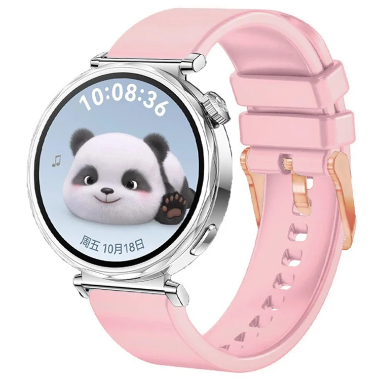 Correa de silicona de repuesto de 18 mm para Huawei Watch GT 5 Pro 42 mm / GT 5 41 mm - Rosa