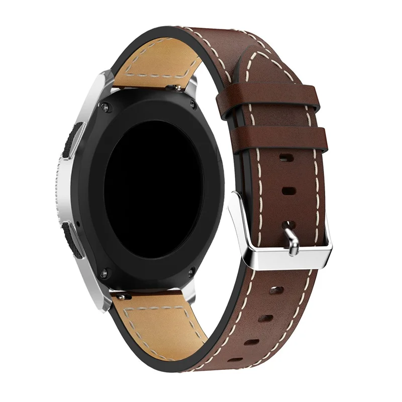 Echtes Leder Smart Watch Armband für Samsung Galaxy Watch 42mm - Kaffee