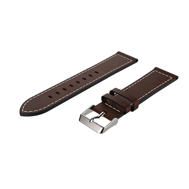 Echtes Leder Smart Watch Armband für Samsung Galaxy Watch 42mm - Kaffee