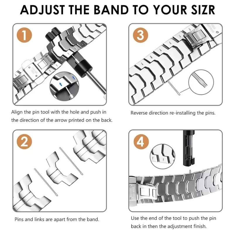 For Samsung Galaxy Watch Ultra 47mm Butterfly Buckle Titanium Alloy Watch Band - Titanium