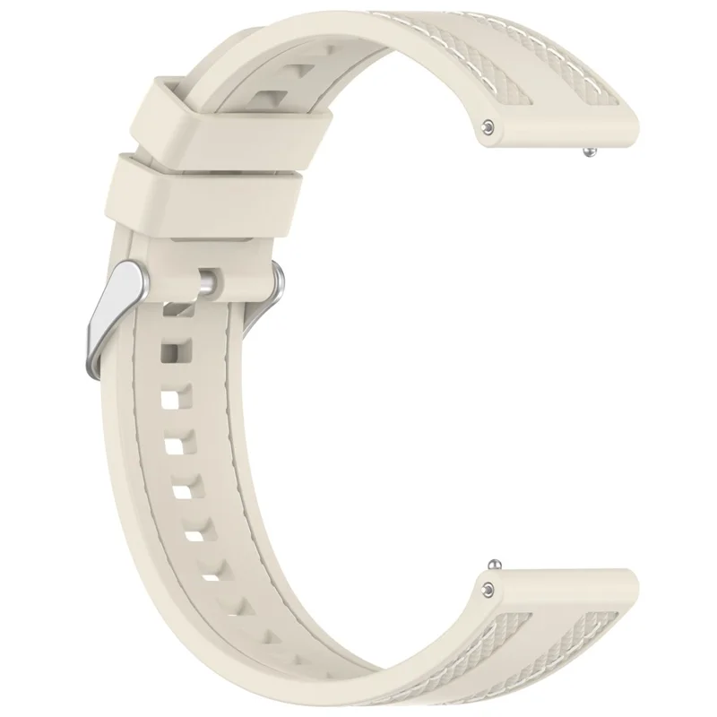 Silicone Strap for Huami Amazfit Bip 5 / GTR 47mm / GTR 2 Universal 22mm Stitching Lines Watch Band - Starlight