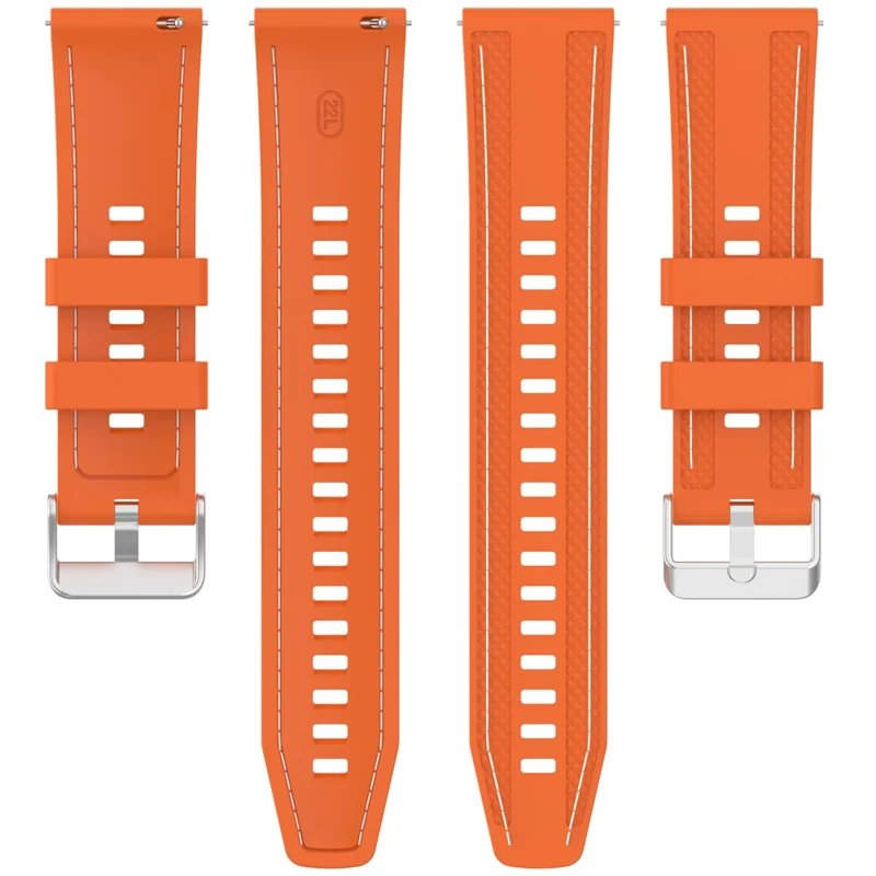 Silicone Strap for Huami Amazfit Bip 5 / GTR 47mm / GTR 2 Universal 22mm Stitching Lines Watch Band - Starlight