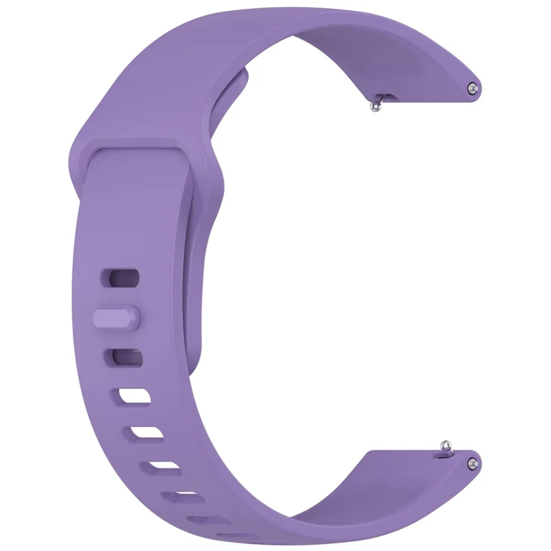 22mm Silicone Watch Band For Huawei Watch GT 5 Pro 46mm  /  GT 5 46mm  /  GT 4 46mm Universal Strap - Lavender Purple