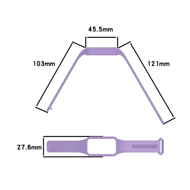 For Xiaomi Smart Band 9 Active / Redmi Band 3 Watch Band Soft Silicone Strap with Watch Case - Black