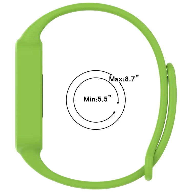 For Xiaomi Smart Band 9 Active / Redmi Band 3 Watch Band Soft Silicone Strap with Watch Case - Black