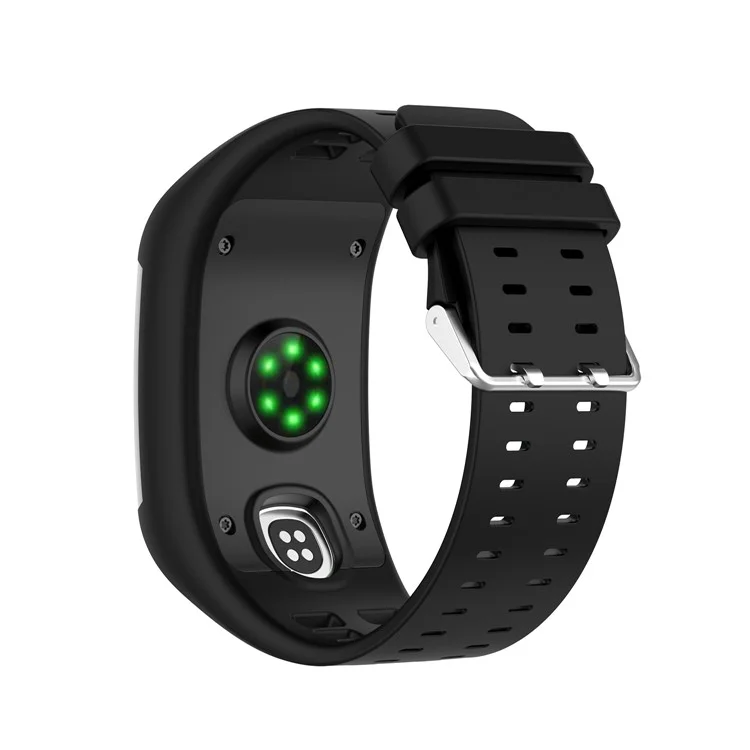 Banda de Reloj de Reemplazo de Correa de Reloj Inteligente de Silicona Suave Para Polar M600 - Negro