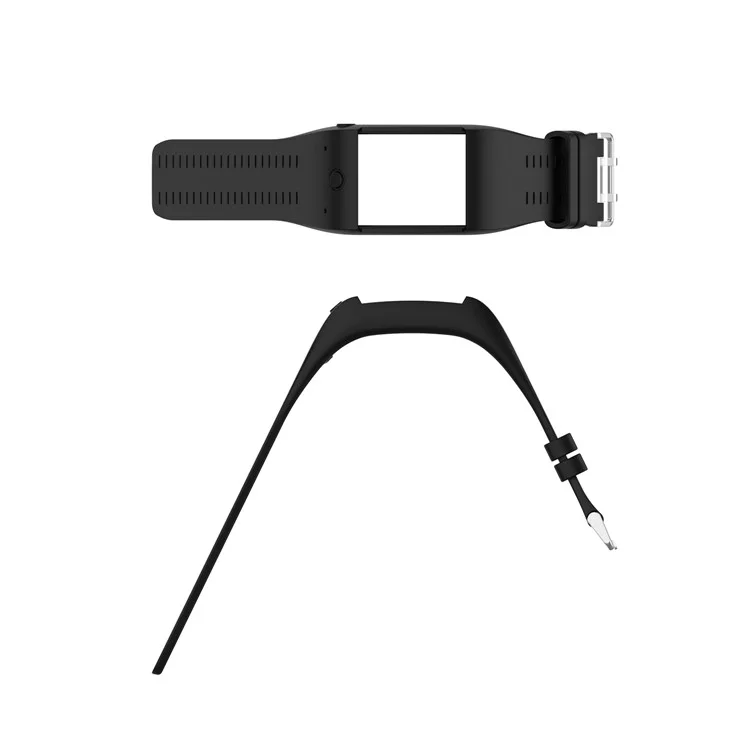 Banda de Reloj de Reemplazo de Correa de Reloj Inteligente de Silicona Suave Para Polar M600 - Negro