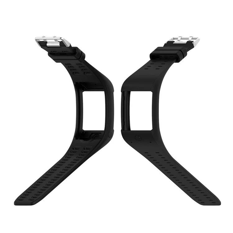 Banda de Reloj de Reemplazo de Correa de Reloj Inteligente de Silicona Suave Para Polar M600 - Negro