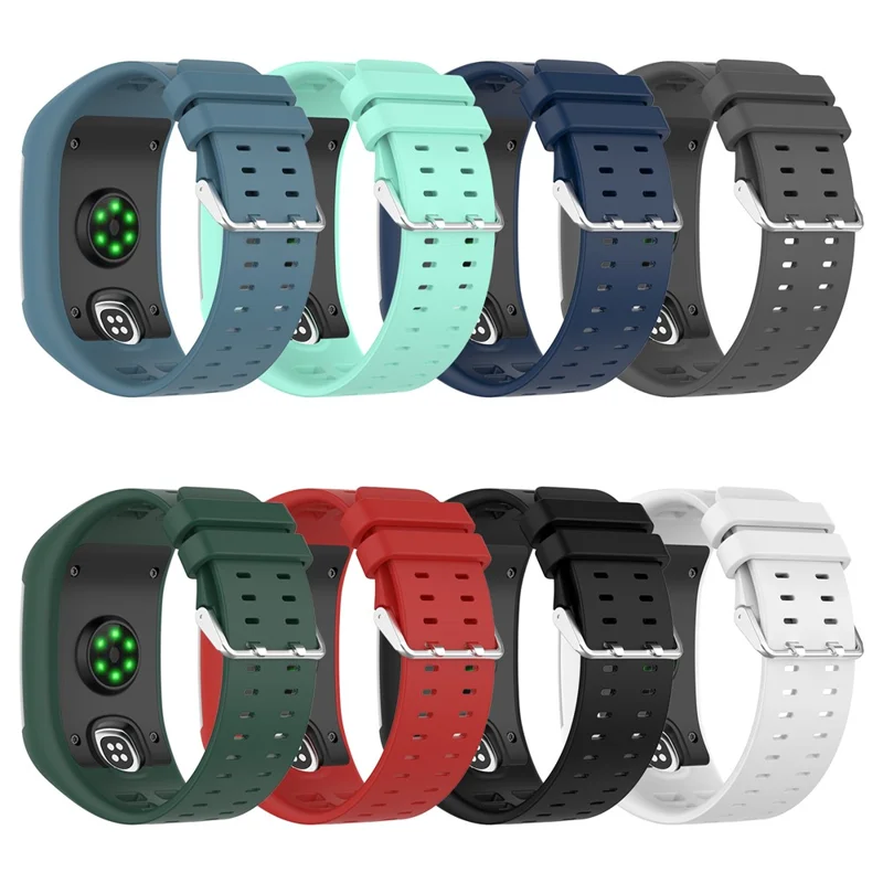 Soft Silicone Smart Watch Strap Replacement Watch Band for POLAR M600 - Dark Blue