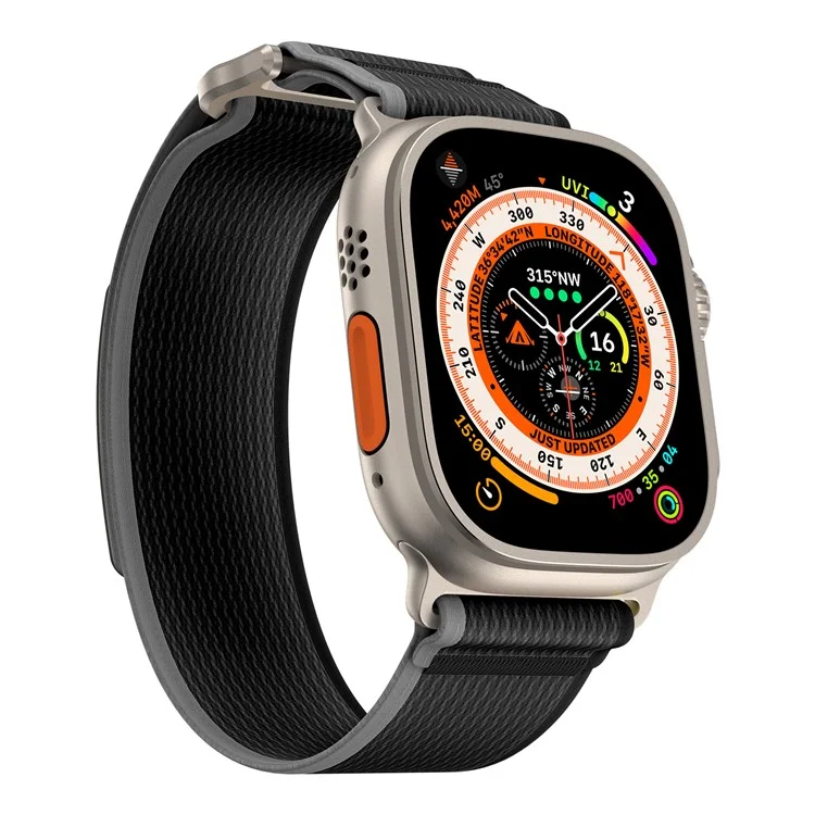 Achat groupé de bracelet de rechange pour Apple Watch Séries 10 9 8 7 SE 6 5 4 3 2 1 42 mm 41 mm 40 mm 38 mm - Noir+Gris