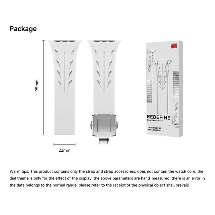 Compra por volumen Correa de silicona para Apple Watch Series 10 Ultra 9 8 7 SE 6 5 4 3 2 1 46mm 49mm 45mm 44mm 42mm Hebilla de mariposa plateada - Blanco