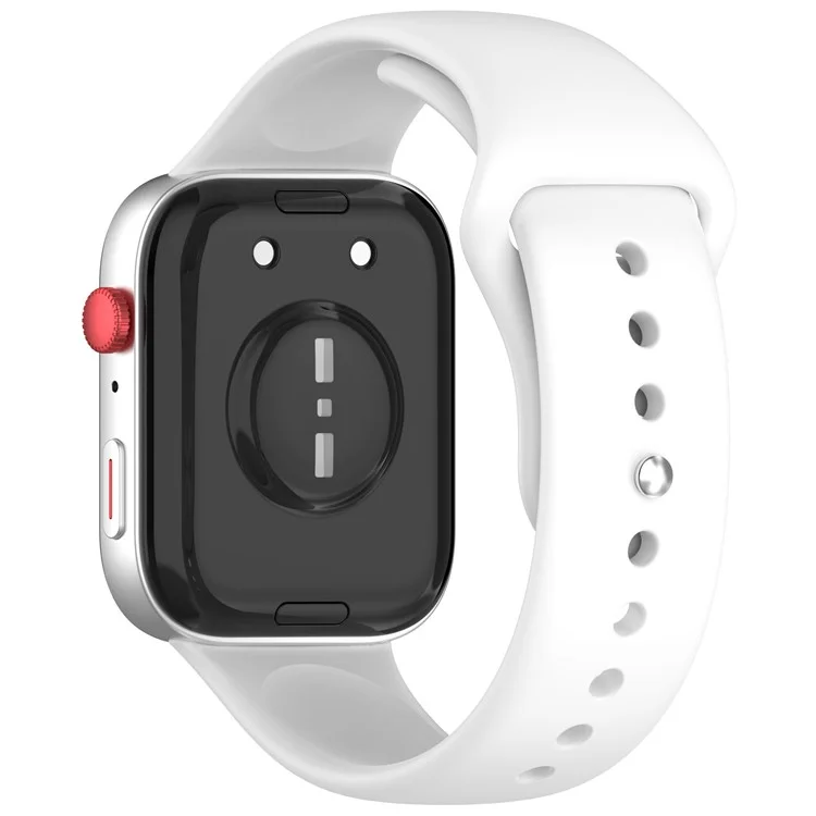 Für Huawei Watch Fit 3 Silikonarmband mit Umkehrverschluss - Weiß