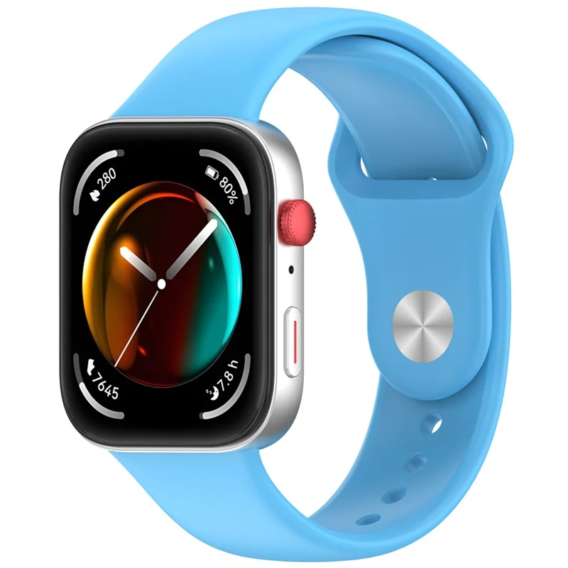 Correa de silicona para Huawei Watch Fit 3 con hebilla invertida - Azul cielo
