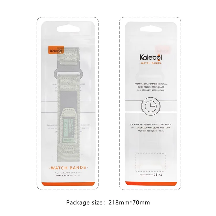 KALEBOL 22mm Nylon Watch Strap for Samsung Galaxy Watch3 45mm / Huawei Watch GT 5 46mm / GT 5 Pro 46mm Wrist Band with Magic Tape - Army Green