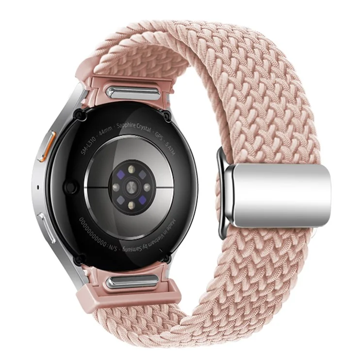 Магнитный ремешок для часов KALEBOL для Samsung Galaxy Watch FE 40 мм / Watch7 / 6 / 6 Classic / 5 / 5 Active / 5 Pro / 4 / 4 Classic / 4 Active - розовый