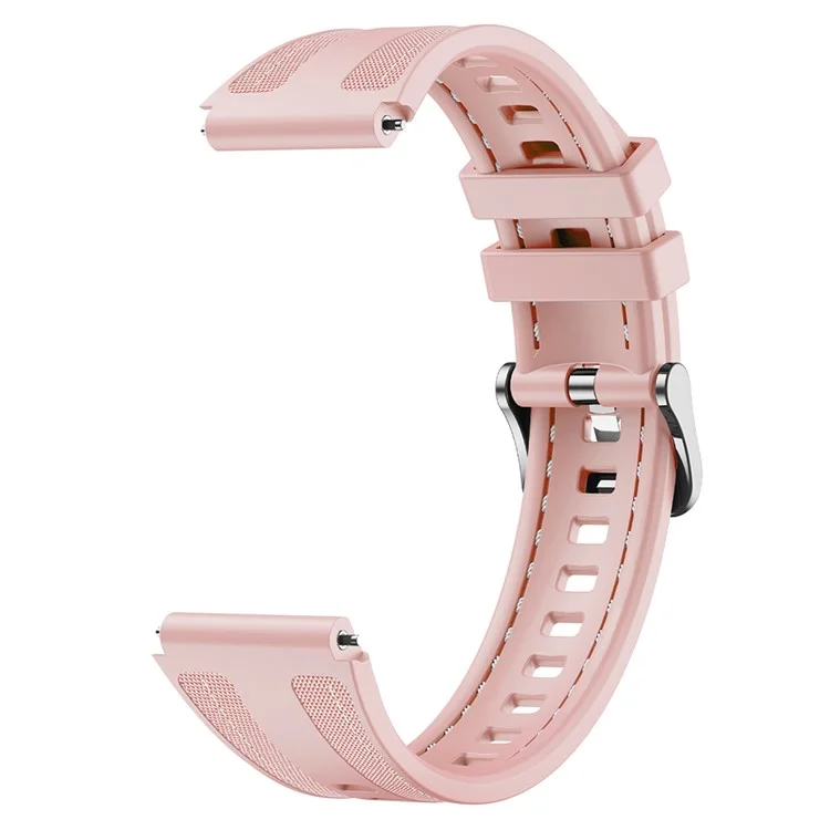 Bracelet de montre en silicone KALEBOL de 18 mm pour Huawei Watch GT 5 41 mm / GT 4 41 mm / Garmin Venu 3S - Rose