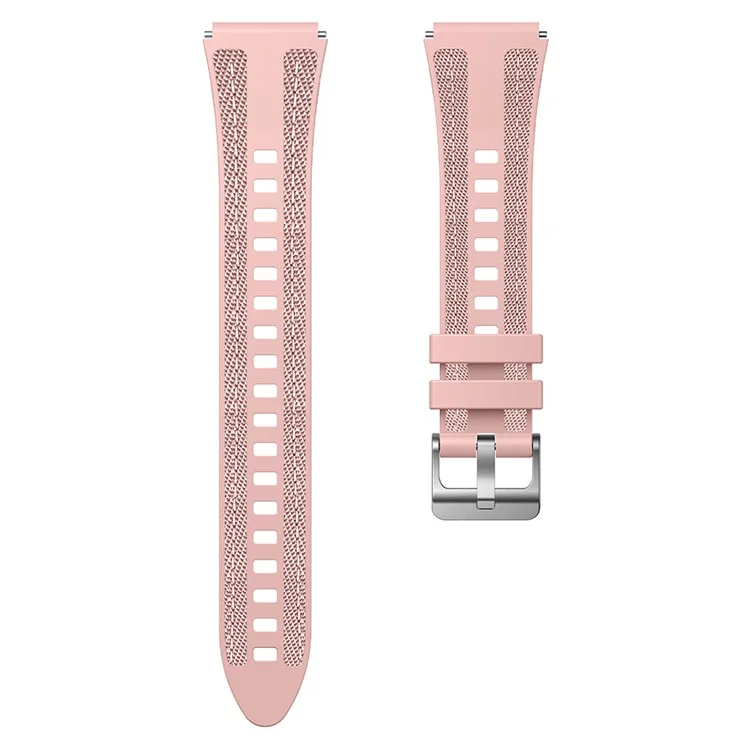 Bracelet de montre en silicone KALEBOL de 18 mm pour Huawei Watch GT 5 41 mm / GT 4 41 mm / Garmin Venu 3S - Rose