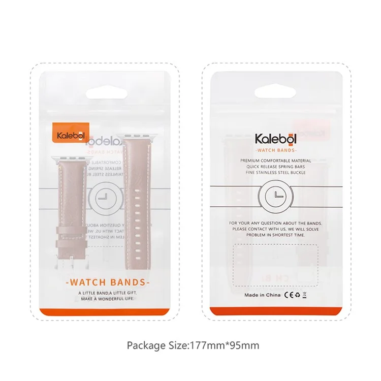 Correa de reloj de cuero de vaca genuino KALEBOL para Apple Watch Series 10 9 8 7 SE 6 5 4 3 2 1 de 42mm, 41mm, 40mm y 38mm - Textura de caballo loco negra