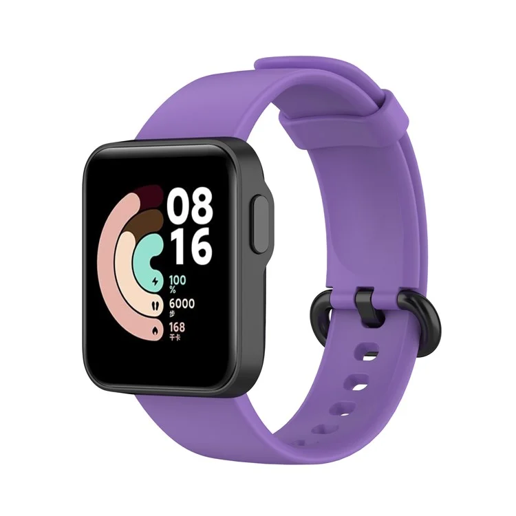 Bracelet de montre intelligent en silicone doux de remplacement pour Xiaomi Redmi Watch / Mi Watch Lite - Violet