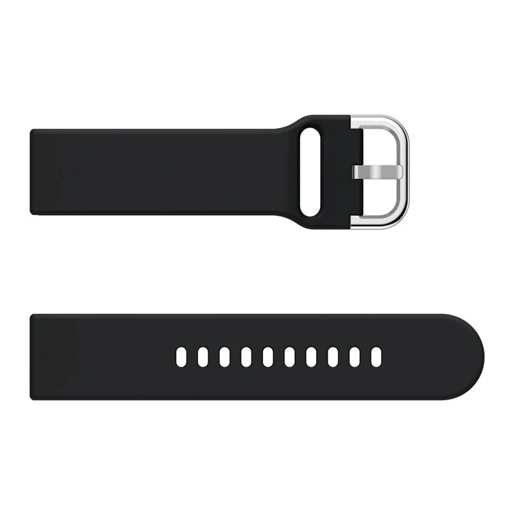 Soft Silicone Smart Watch Strap Relling Band Para Samsung Galaxy Watch Active / Galaxy Watch Active2 20 mm - Negro