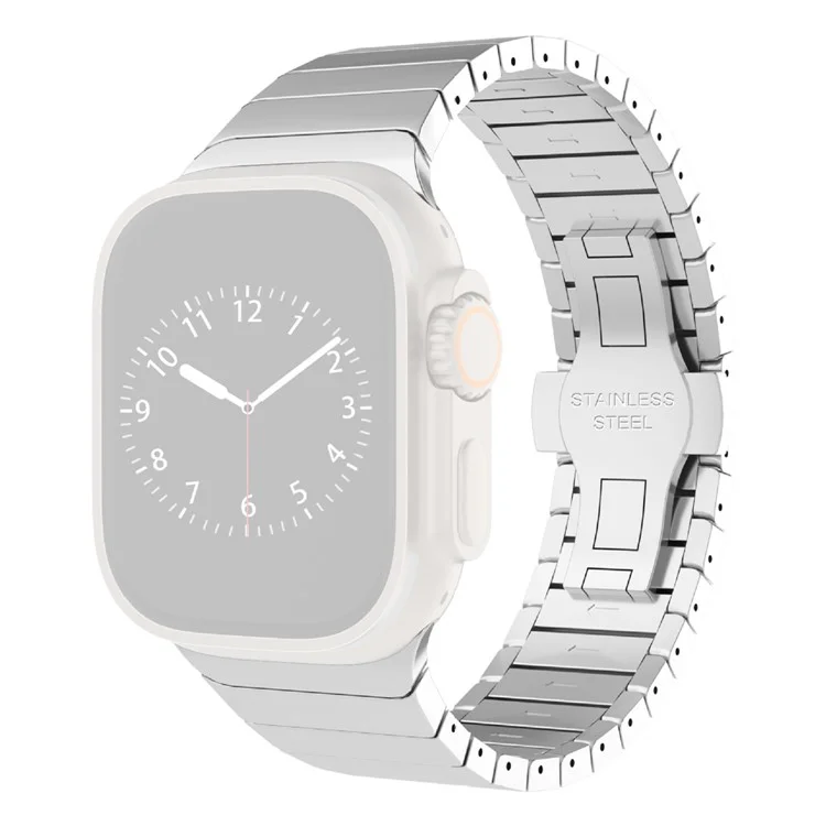 Cinturino in acciaio inossidabile KALEBOL per Apple Watch Series 10 Ultra 9 8 7 SE 6 5 4 3 2 1 46mm 49mm 45mm 44mm 42mm - Argento