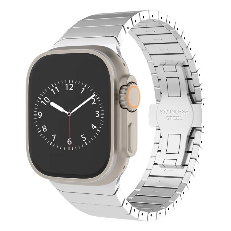 Cinturino in acciaio inossidabile KALEBOL per Apple Watch Series 10 Ultra 9 8 7 SE 6 5 4 3 2 1 46mm 49mm 45mm 44mm 42mm - Argento
