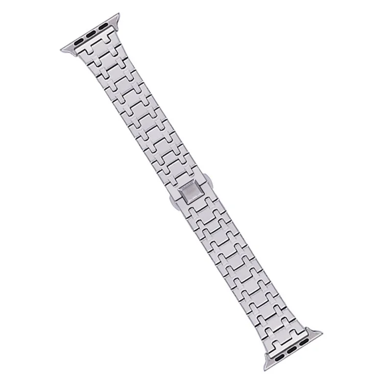 Cinturino in acciaio inossidabile KALEBOL per Apple Watch Series 10 9 8 7 SE 6 5 4 3 2 1 da 42mm 41mm 40mm 38mm - Argento