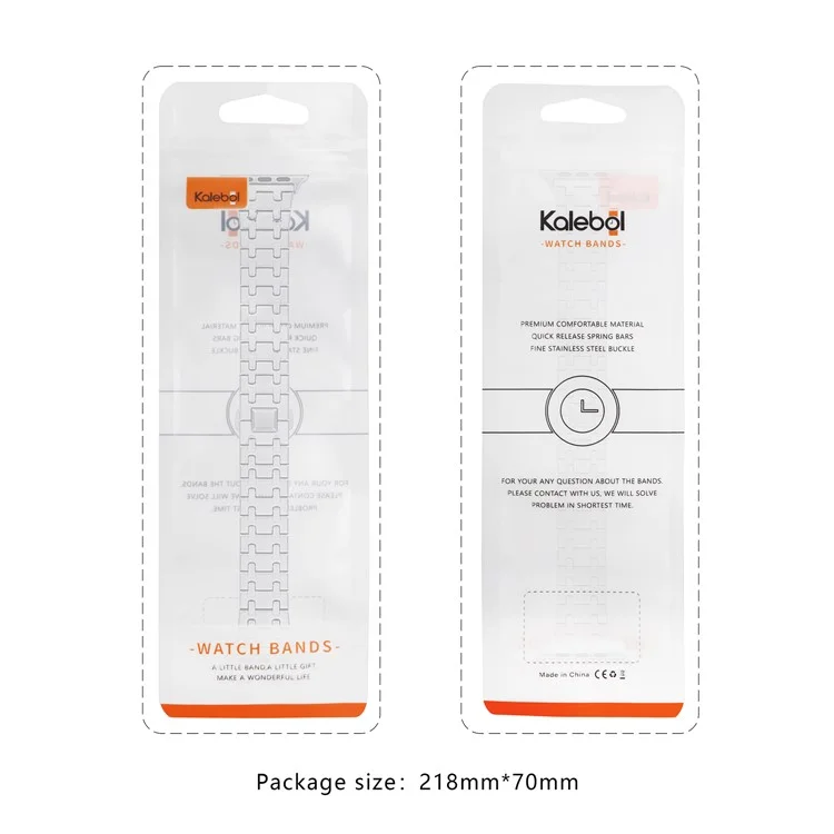 Cinturino in acciaio inossidabile KALEBOL per Apple Watch Series 10 9 8 7 SE 6 5 4 3 2 1 da 42mm 41mm 40mm 38mm - Argento