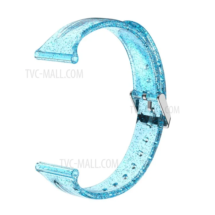 Glitter Powder TPU Watch Strap for Apple Watch Series 10 42mm / 9 8 7 41mm / 6 5 4 SE SE (2022) SE (2023) 40mm / 3 2 1 38mm - Baby Blue
