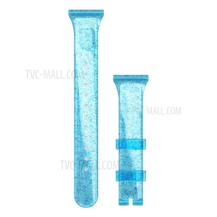Glitter Powder TPU Watch Strap for Apple Watch Series 10 42mm / 9 8 7 41mm / 6 5 4 SE SE (2022) SE (2023) 40mm / 3 2 1 38mm - Baby Blue