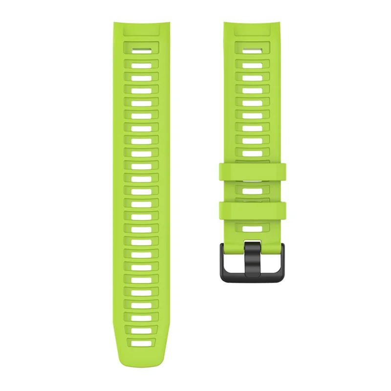 Silicone Watch Band for Garmin Instinct Tactical / Instinct Tide / Instinct 2 / Instinct Wrist Strap with Black Buckle - Lime
