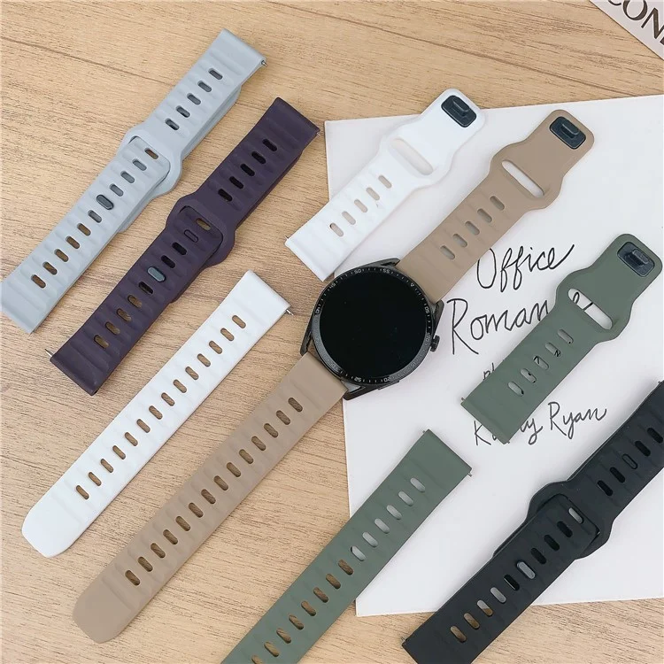 Correa de reloj de 20 mm para Samsung Galaxy Watch7 Watch6 de 44 mm y 40 mm, hebilla cuadrada de liberación rápida, tira de silicona - Azul