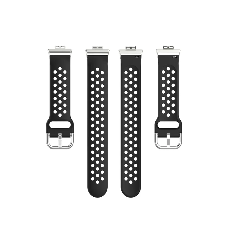 Soft Silicone Sport Watch Band Strap Replacement for Huawei Watch Fit - Black