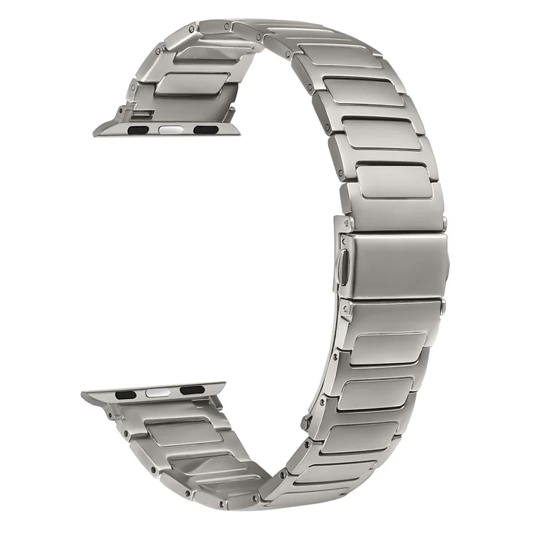 Metallarmband für Apple Watch Series 10 9 8 7 SE 6 5 4 3 2 1 42 mm 41 mm 40 mm 38 mm, verstellbarer Uhrenarmband, Titan
