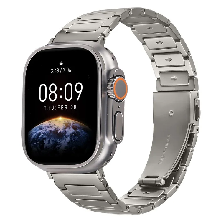 Metallarmband für Apple Watch Series 10 9 8 7 SE 6 5 4 3 2 1 42 mm 41 mm 40 mm 38 mm, verstellbarer Uhrenarmband, Titan