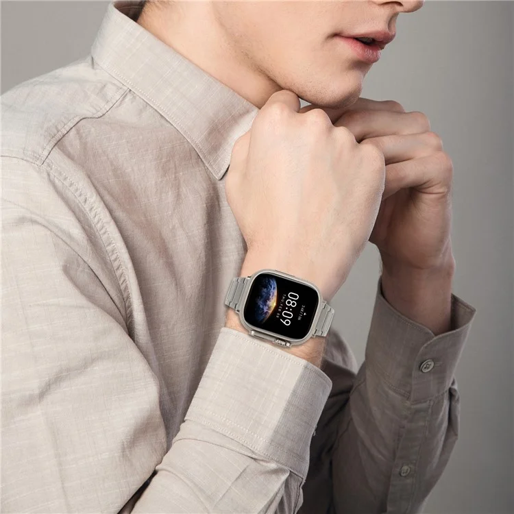 Metallarmband für Apple Watch Series 10 9 8 7 SE 6 5 4 3 2 1 42 mm 41 mm 40 mm 38 mm, verstellbarer Uhrenarmband, Titan