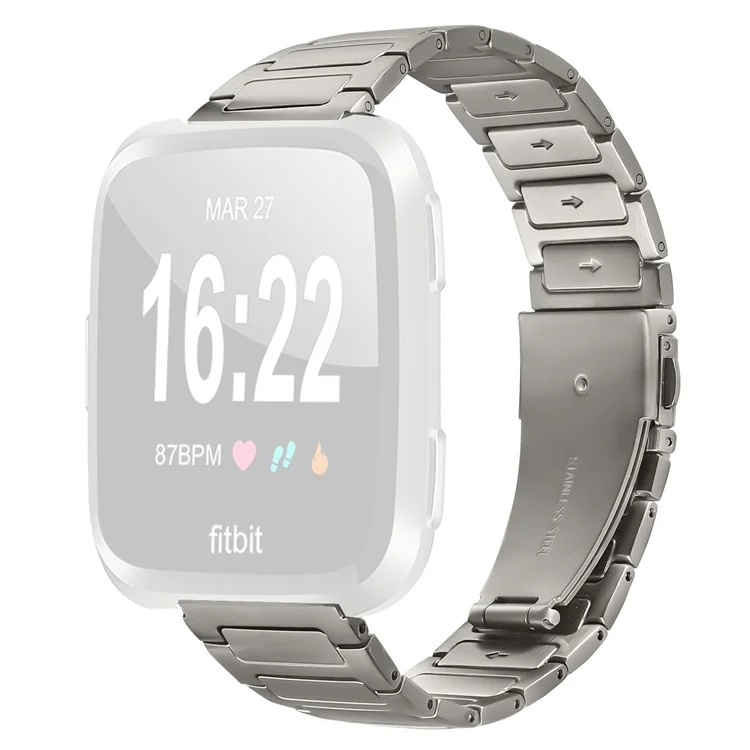 Metal Watch Band for Samsung Galaxy Watch 46mm Adjustable Watch Strap - Titanium
