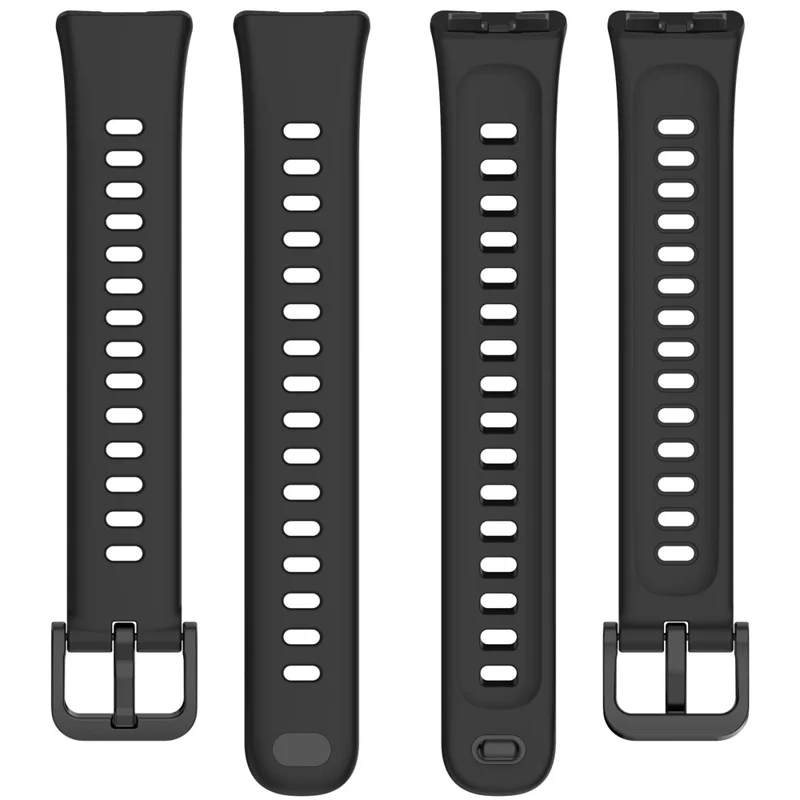 Silicone Watch Strap for Huawei Band 9 NFC  /  9  /  8 NFC  /  8 Adjustable Replacement Wrist Band - Wine Red