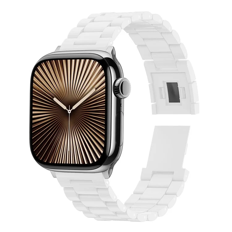 Ремешок для часов Apple Watch Series 10 Ultra 9 8 7 SE 6 5 4 3 2 1 46 мм 49 мм 45 мм 44 мм 42 мм, магнитная застежка, конфетный 3-бусинный браслет - белый