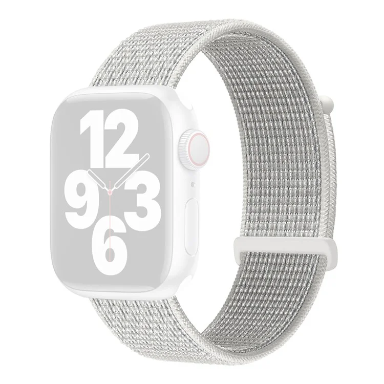 Нейлоновый ремешок для часов KALEBOL для Apple Watch Series 10 9 8 7 SE 6 5 4 3 2 1 42 мм 41 мм 40 мм 38 мм - Отражающий белый