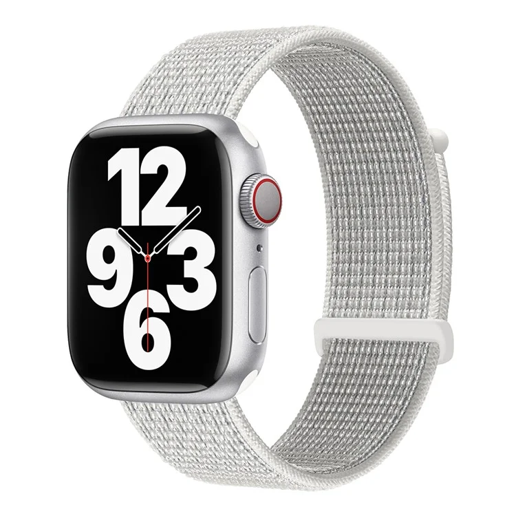 Нейлоновый ремешок для часов KALEBOL для Apple Watch Series 10 9 8 7 SE 6 5 4 3 2 1 42 мм 41 мм 40 мм 38 мм - Отражающий белый
