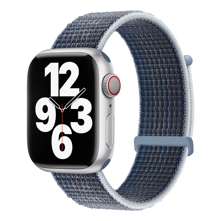 KALEBOL Nylon Watch Band for Apple Watch Series 10 9 8 7 SE 6 5 4 3 2 1 42mm 41mm 40mm 38mm Wrist Strap - Storm Blue