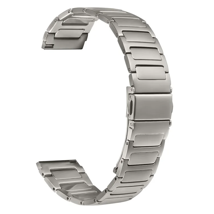 Pulseira de relógio de aço inoxidável com cor de titânio ajustável para Xiaomi Watch S2 42mm / 46mm