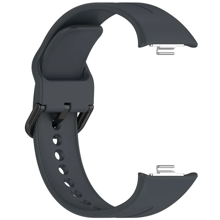 Correa de silicona para Xiaomi Redmi Watch 5 Esim / Watch 5 / Watch 4 / Smart Band 9 Pro / 8 Pro con hebilla negra - Gris oscuro