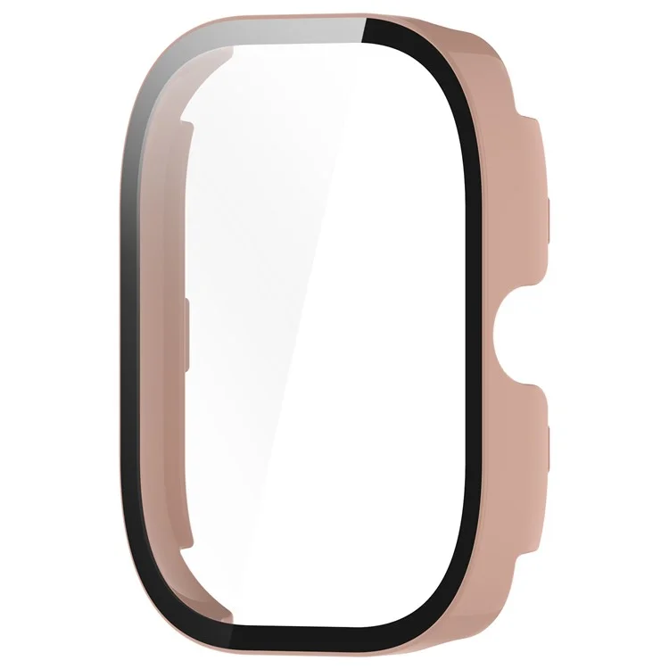 Per Xiaomi Redmi Watch 5 eSIM / Custodia per orologio 5 in PC rigido con pellicola protettiva in vetro temperato - Rosa