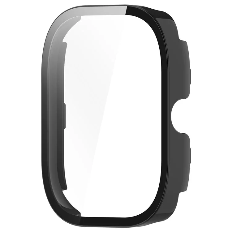 For Xiaomi Redmi Watch 5 eSIM  /  Watch 5 Watch Case Hard PC Protective Cover with Tempered Glass Screen Film - Black