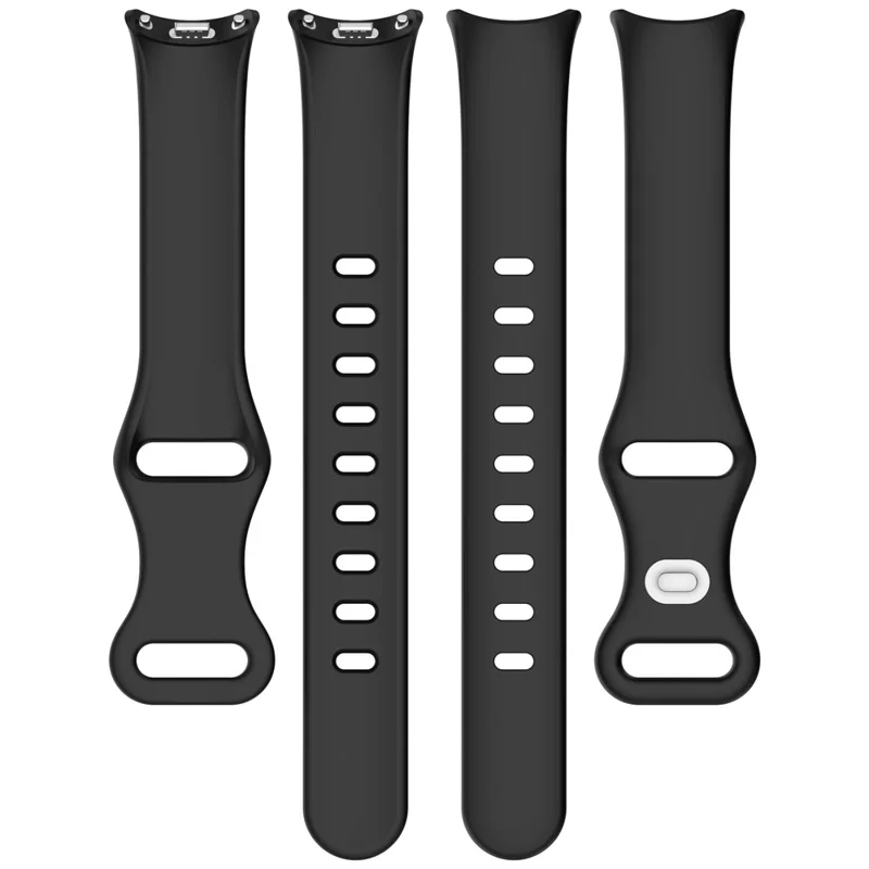 Silicone Watch Strap For Xiaomi Smart Band 9 NFC  /  9  /  8 NFC  /  8 Figure 8 Tail Reverse Buckle Wrist Band - Pink