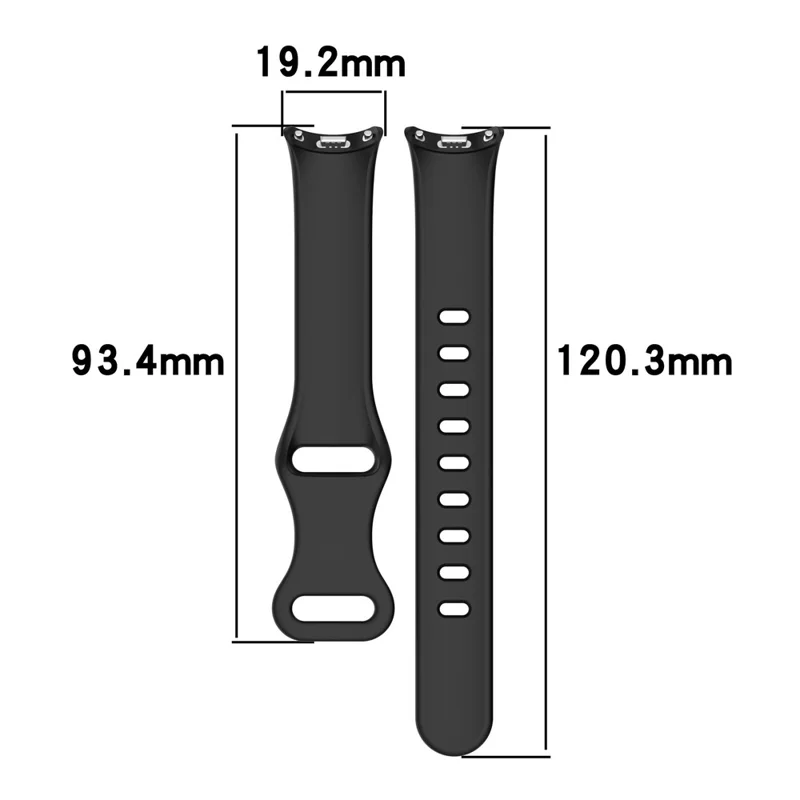 Silicone Watch Strap For Xiaomi Smart Band 9 NFC  /  9  /  8 NFC  /  8 Figure 8 Tail Reverse Buckle Wrist Band - Pink