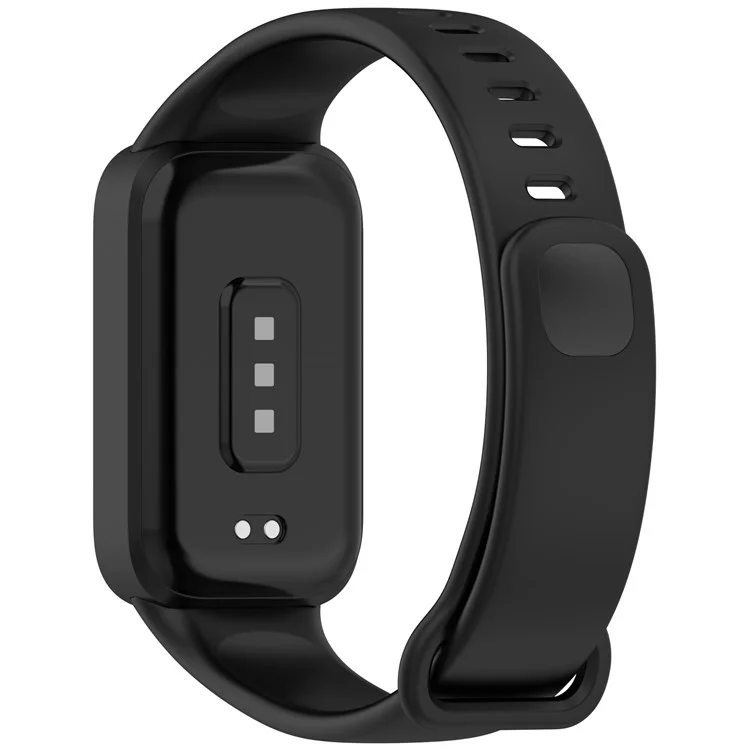 Correa de silicona blanda integrada para Xiaomi Smart Band 9 Active / Redmi Band 3 - Negro